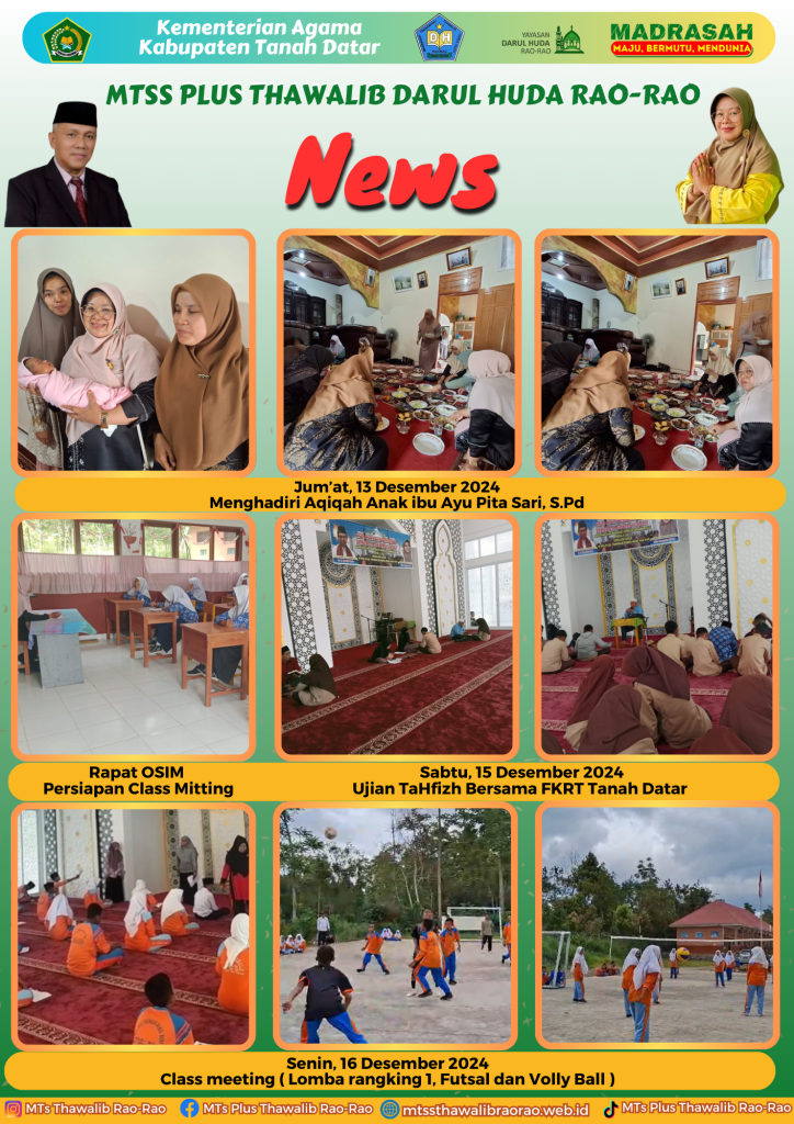 GIAT MTsS PLUS THAWALIB DARUL HUDA RAO-RAO