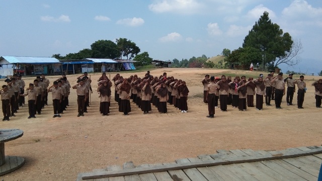 Kegiatan Pelantikan Pramuaka di Aur Sarumpun
